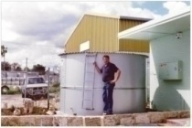 small domestic water tank