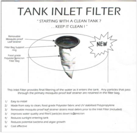 tank inlet filter