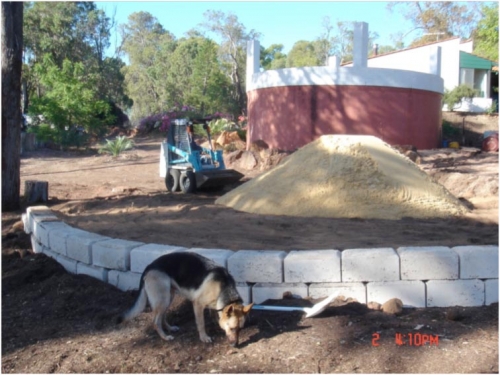 residential water tank sandpad